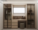 LUXE Walk-in Wardrobe with glass doors