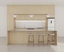 DUNE Kitchen Linear | W4454, Island 3036