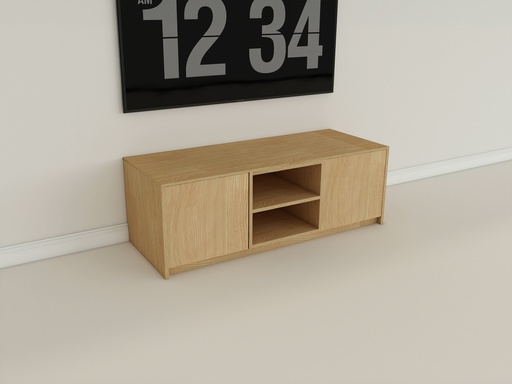 CLASSIC TV Cabinet | Floor standing | 2 Doors with Centre Open Shelf  W1350mm