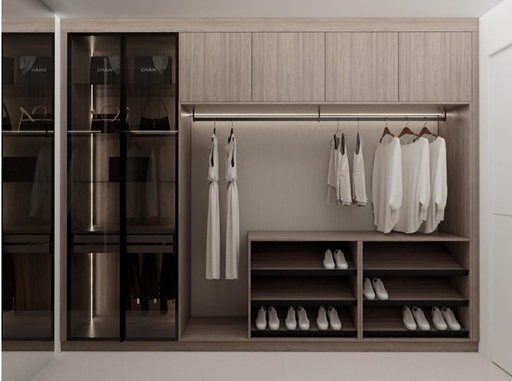 PANO Walk-in Wardrobe 3m x 1.5m (doors not included)
