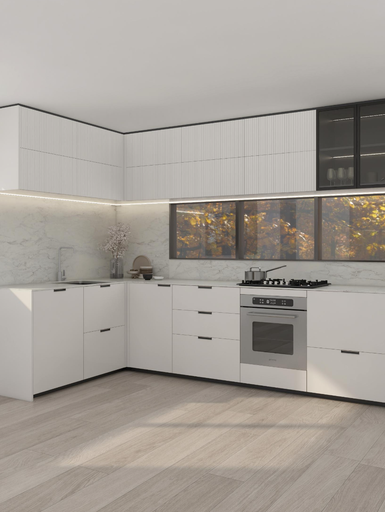 NERO L Shape Kitchen 4000 x 2000