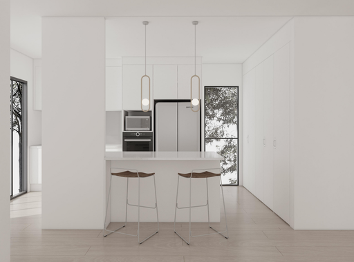 CLASSIC Kitchen With Laundry | W3455, Laundry side 2660, Island 2882