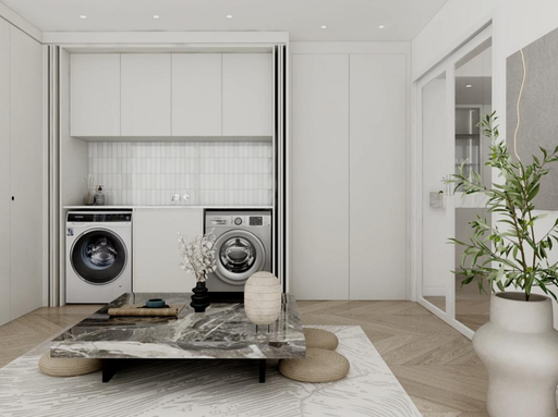 CLASSIC Laundry with HAWA Pocket Doors W1900xH2460